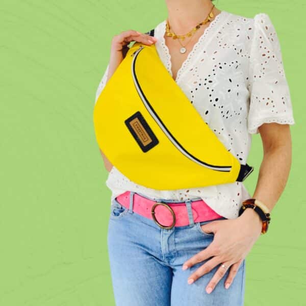 look sac banane jaune sweetbag